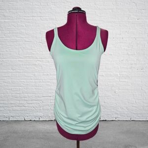 Calia by Carrie Underwood Athletic Workout Tank Racerback Top Ruched Sides